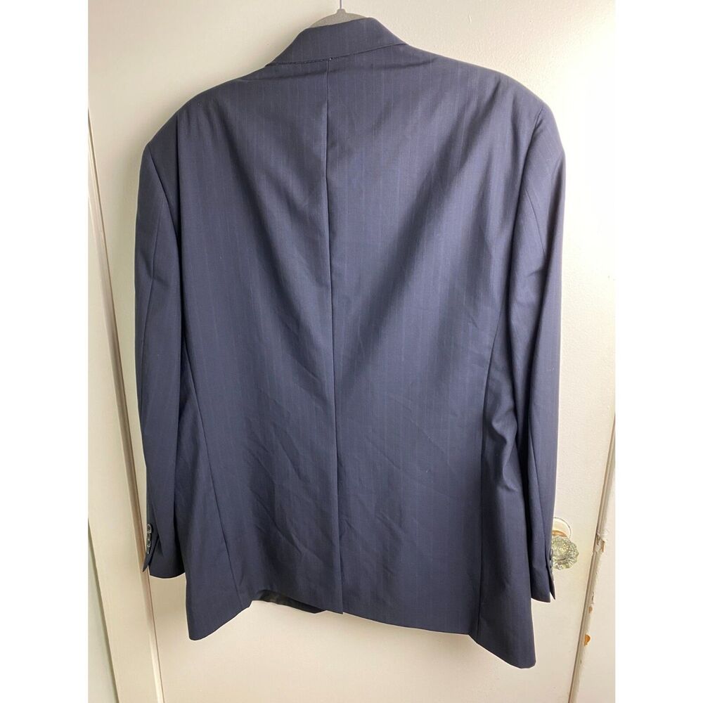 44L - Hart Shaffner & Marx Gold Trumpeter Blue Blazer - Picture 2 of 6